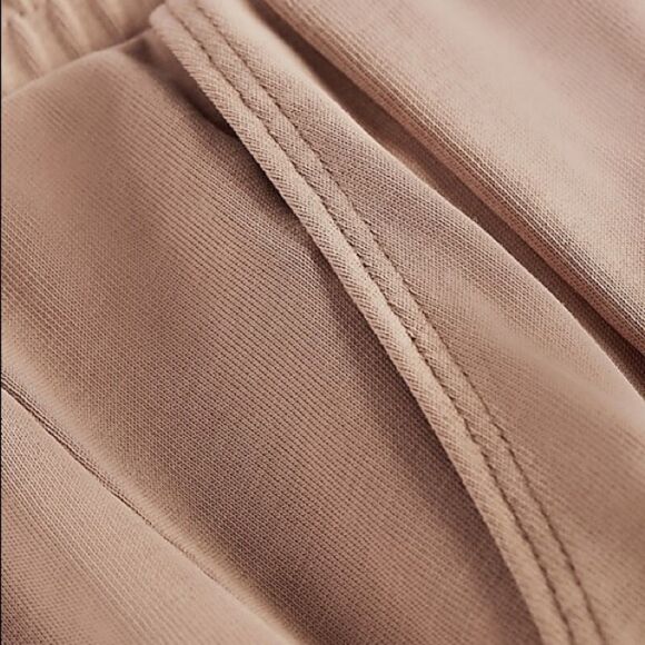 Express Super High Waisted Silky Sueded Jersey Joggers Blush Taupe XL NWT - Picture 6 of 12
